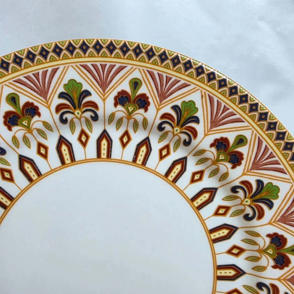 ONE Queens Imari Salad Plate Diamond Border with Floral Arches